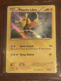 The Pokemon Company Pikachu Libre 30/30 Holo Promo 2016 XY Trainer Kit English - Image 1