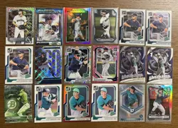 2025-26 Seattle Mariners #d RC 1st Bowman Insert 18 Card Lot Kade Anderson - Image 1