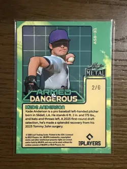 2025-26 Seattle Mariners #d RC 1st Bowman Insert 18 Card Lot Kade Anderson - Image 4