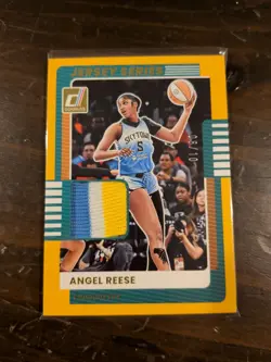 2025 Donruss WNBA Angel Reese 3-Colored Patch Gold SSP/10 - Image 1