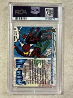 1993 Marvel Masterpieces Spider-Man #5 PSA 10 - Image 2
