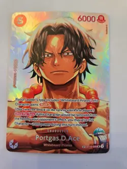 ONE PIECE TCG Portgas D Ace SP ST15-005 SR The Time of Battle OP16 English - Image 1