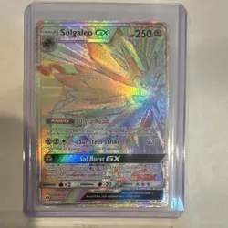 Pokemon TCG Solgaleo GX 155/149 SM Base Set Secret Rare Full Art Holo Eng - Image 1