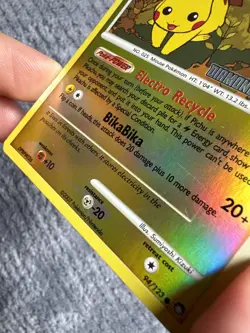 Pokemon Pikachu 94/123 Diamond and Pearl Burger King Stamped Reverse Holo LP+ - Image 2