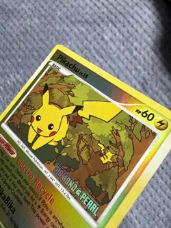 Pokemon Pikachu 94/123 Diamond and Pearl Burger King Stamped Reverse Holo LP+ - Image 3
