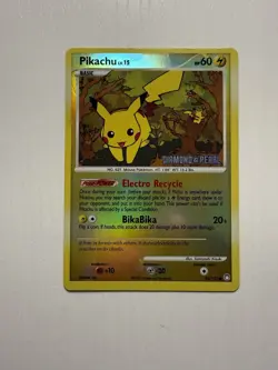 Pokemon Pikachu 94/123 Diamond and Pearl Burger King Stamped Reverse Holo - Image 1