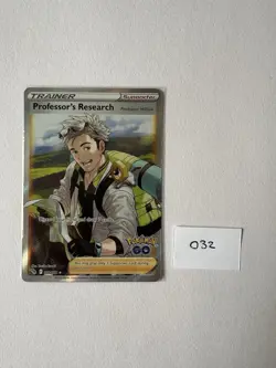 Pokemon TCG Professor's Research Full Art Trainer Card 078/078 Pokemon Go - Image 1