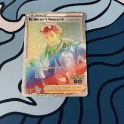 Pokemon TCG Professor's Research Full Art Trainer Card 084/078 Pokemon Go - Image 1