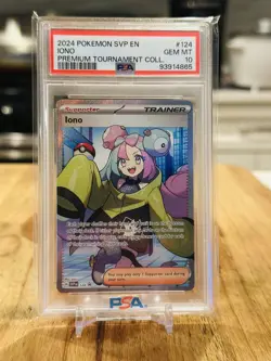 PSA 10 IONO 124 BLACK STAR PROMO PREMIUM TOURNAMENT COLLECTION POKEMON 💎 - Image 2