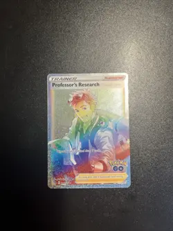 Pokemon TCG Professor's Research Full Art Trainer Card 084/078 Pokemon Go - Image 1