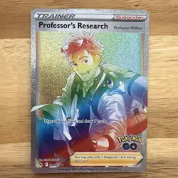 Pokemon TCG Professor's Research Full Art Trainer Card 084/078 Pokemon Go - Image 1