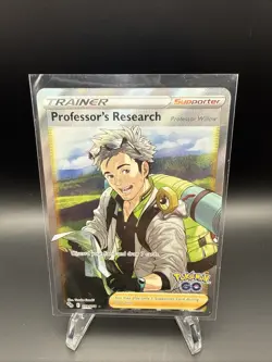 Pokemon TCG Professor's Research Full Art Trainer Card 078/078 Pokemon Go - Image 1