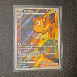 Pokemon TCG Raticate 099/088 Sv10 Destined Rivals Illustration Rare Holo - Image 1