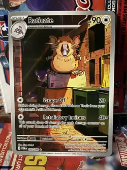 Pokemon TCG Perfect Order Raticate Full Art Illustration Rare Holo 099/088 - Image 1