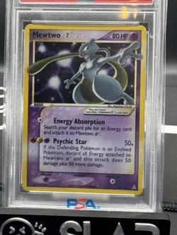 2006 POKEMON EX HOLON PHANTOMS GOLD STAR #103 MEWTWO-HOLO PSA 6 - Image 3