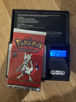 Base set 2 Mewtwo Art Pokemon Trading Card TCG Booster Pack Sealed vintage Heavy - Image 1