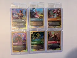 Disney Lorcana Wilds Unknown Prerelease Promo Complete Set + 3 Postcards - Image 1