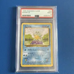 Pokemon Card - PSA 9 Squirtle 63/102 - Base Set - MINT - PSA9 - Image 1