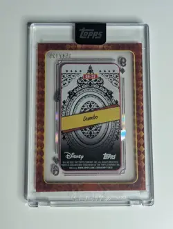 Dumbo 2025 Topps Disney Mint 9 of Diamonds Encased Playing Card /125 SSP - Image 3