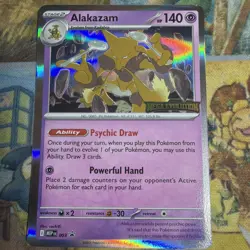 Alakazam ex Prerelease Stamped 003 Mega Evolution Build & Battle Promo - Image 1