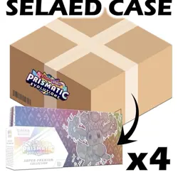 Pokemon TCG Scarlet & Violet Prismatic Evolutions Super-Premium Case (4 Boxes) - Image 1