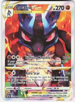 Pokemon Lucario VSTAR SWSH291 Holo Promo Sword & Shield Promo Pokemon Near Mint - Image 1