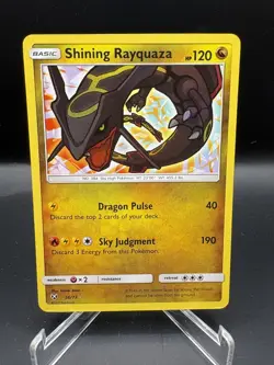Pokemon Shining Rayquaza 56/73 Shining Legends Shiny Holo Rare Near Mint - Image 1