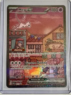 Mew ex SVP 053 Pokemon Scarlet Violet 151 Black Star Promo English UPC - Image 3