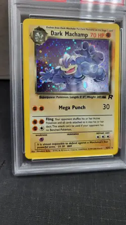 2000 DARK MACHAMP HOLO RARE TEAM ROCKET POKEMON TCG PSA 7 NM NEAR MINT #10/82 - Image 4