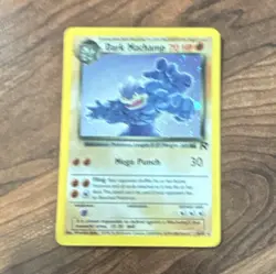 Pokemon Dark Machamp 10/82 Team Rocket Holo Rare English 2000 70HP Unlimited - Image 1