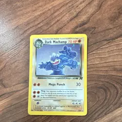 Pokemon Dark Machamp 10/82 Team Rocket Holo Rare English 2000 70HP Unlimited - Image 2