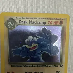 The Pokemon Company Dark Machamp 10/82 Team Rocket Holo Rare 2000 ENG - Image 2