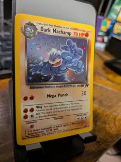Wizards Dark Machamp Team Rocket Rare Pokemon Holo 10/82 2000 English 70 HP - Image 4