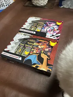 Pokemon TCG Celebrations Lance's Charizard V & Dark Sylveon V Box Evolving Skies - Image 2