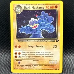 2000 Pokemon Team Rocket Dark Machamp 10/82 Holo Rare - Image 1