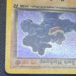 2000 Pokemon Team Rocket Dark Machamp 10/82 Holo Rare - Image 5