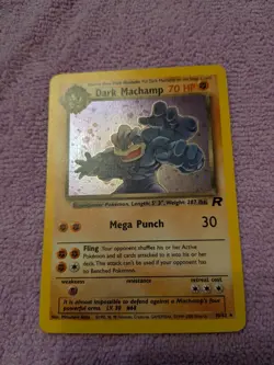 Pokemon Team Rocket Dark Machamp Holo Rare 10/82 English 70HP 2000 Unlimited - Image 3