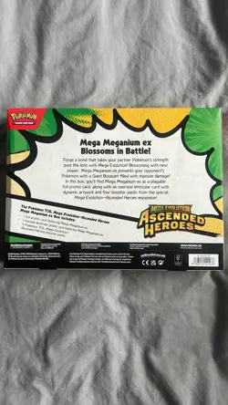 Pokemon TCG Mega Meganium ex Box Mega Evolution Ascended Heroes - New Sealed - Image 1