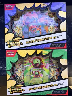 Ascended Heroes Mega ex Box Mega Feraligatr & Meganium Sealed Pokemon TCG - Image 2