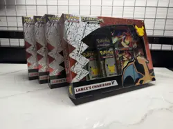 Pokemon TCG Celebrations Collection Lance's Charizard V Box LOT OF 4 Sealed 820650101625 - Image 1