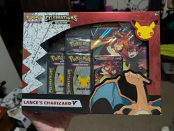 Pokemon TCG Celebrations Collection Lance's Charizard V Box 820650101625 - Image 1