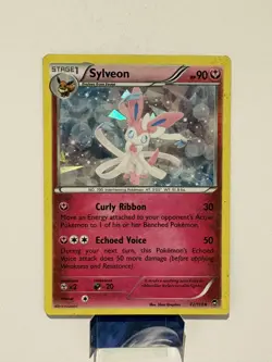 Pokemon TCG Sylveon 72/111 XY Furious Fists Cracked Ice Holo Rare 2014 LP- - Image 1