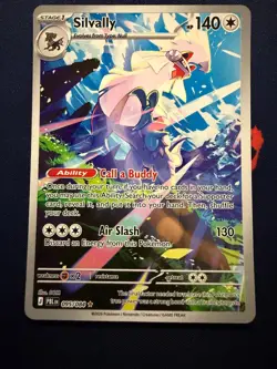 SILVALLY 095/084 ILLUSTRATION RARE PITCH BLACK POKEMON HOLO - Image 1
