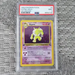 Hypno 1st Edition 8/26 Holo PSA 9 Fossil 1999 Pokemon WoTC - Image 1