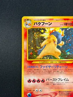 [NM] Typhlosion Pokemon Japanese No.157 Lv.55 Neo Genesis Vintage Holo 7S34 - Image 4