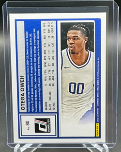 2025/26 Panini Donruss Basketball Holo Laser 1st OTEGA OWEH 016/199 #80 - Image 2
