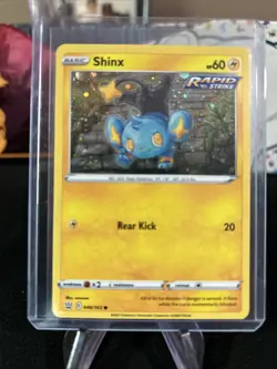 SWIRL B 🌀 Shinx 046/163 Cosmos Holo Rare Battle Styles Pokemon - Pack Fresh New - Image 1