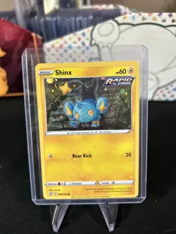 SWIRL B 🌀 Shinx 046/163 Cosmos Holo Rare Battle Styles Pokemon - Pack Fresh New - Image 2