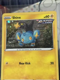 SWIRL B 🌀 Shinx 046/163 Cosmos Holo Rare Battle Styles Pokemon - Pack Fresh New - Image 3
