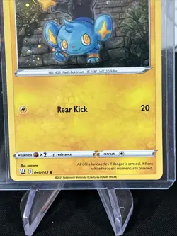 SWIRL B 🌀 Shinx 046/163 Cosmos Holo Rare Battle Styles Pokemon - Pack Fresh New - Image 4